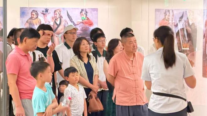 “水浒传——赵溶油画作品展”在嘉定博物馆开幕，配套导览和手作体验活动